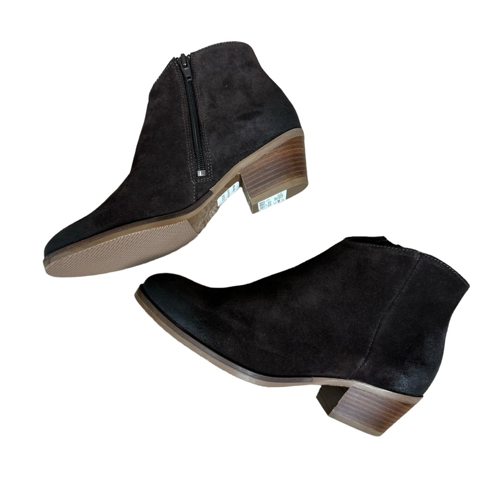 Clarks Mila Myth Dark Brown Suede Ankle Boots Women’s Size 6 1/2M NEW - Picture 1 of 7